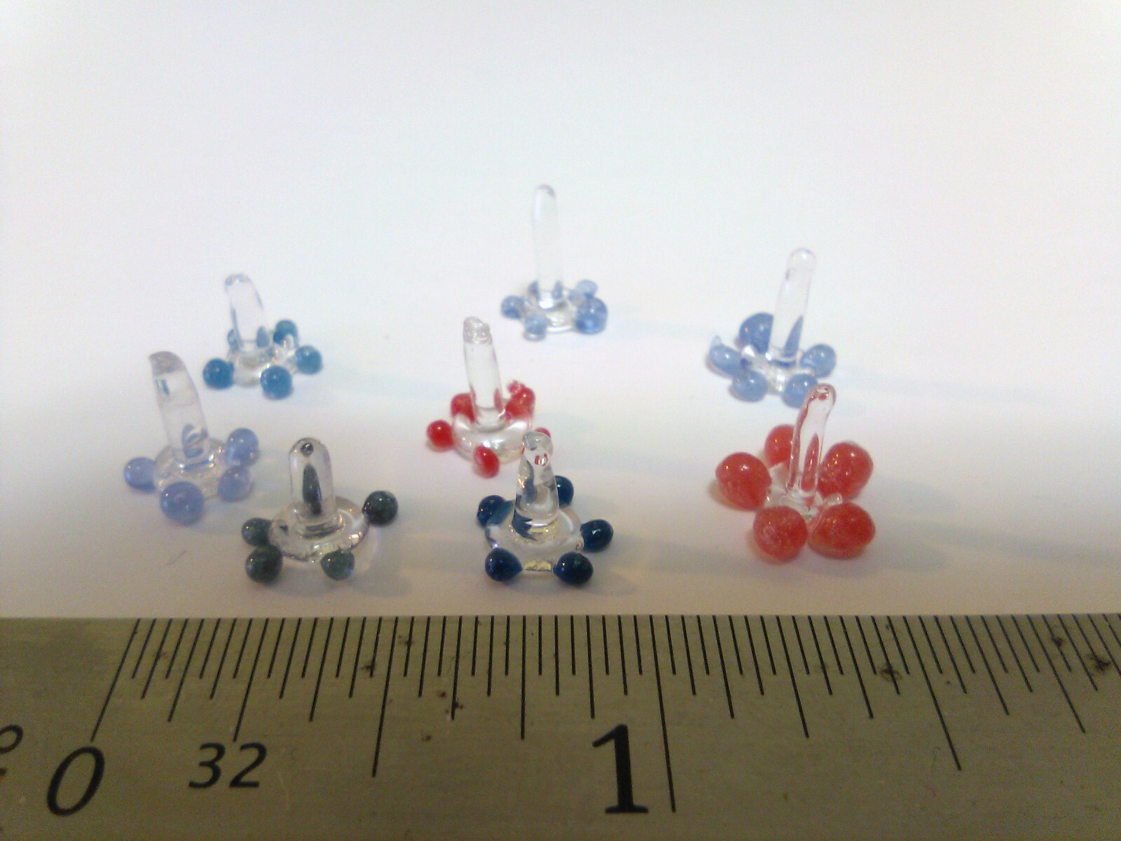 10X Daisy Flower Style Pyrex Glass Screens Filter Hand Made 8-10mm Avg(10pc lot)