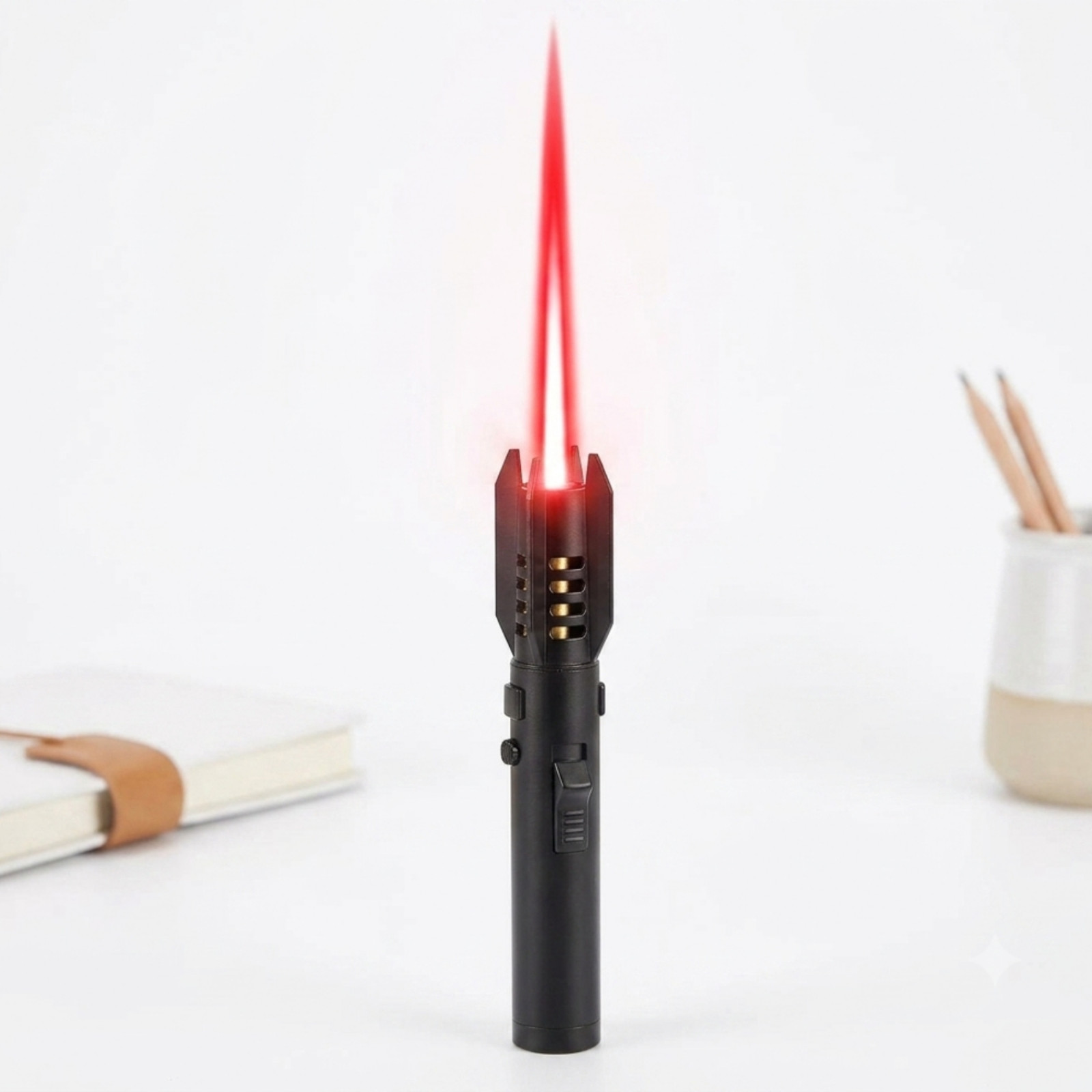 Windproof Butane Torch Lighter | Refillable Jet Flame Adjustable Lock Gas Free
