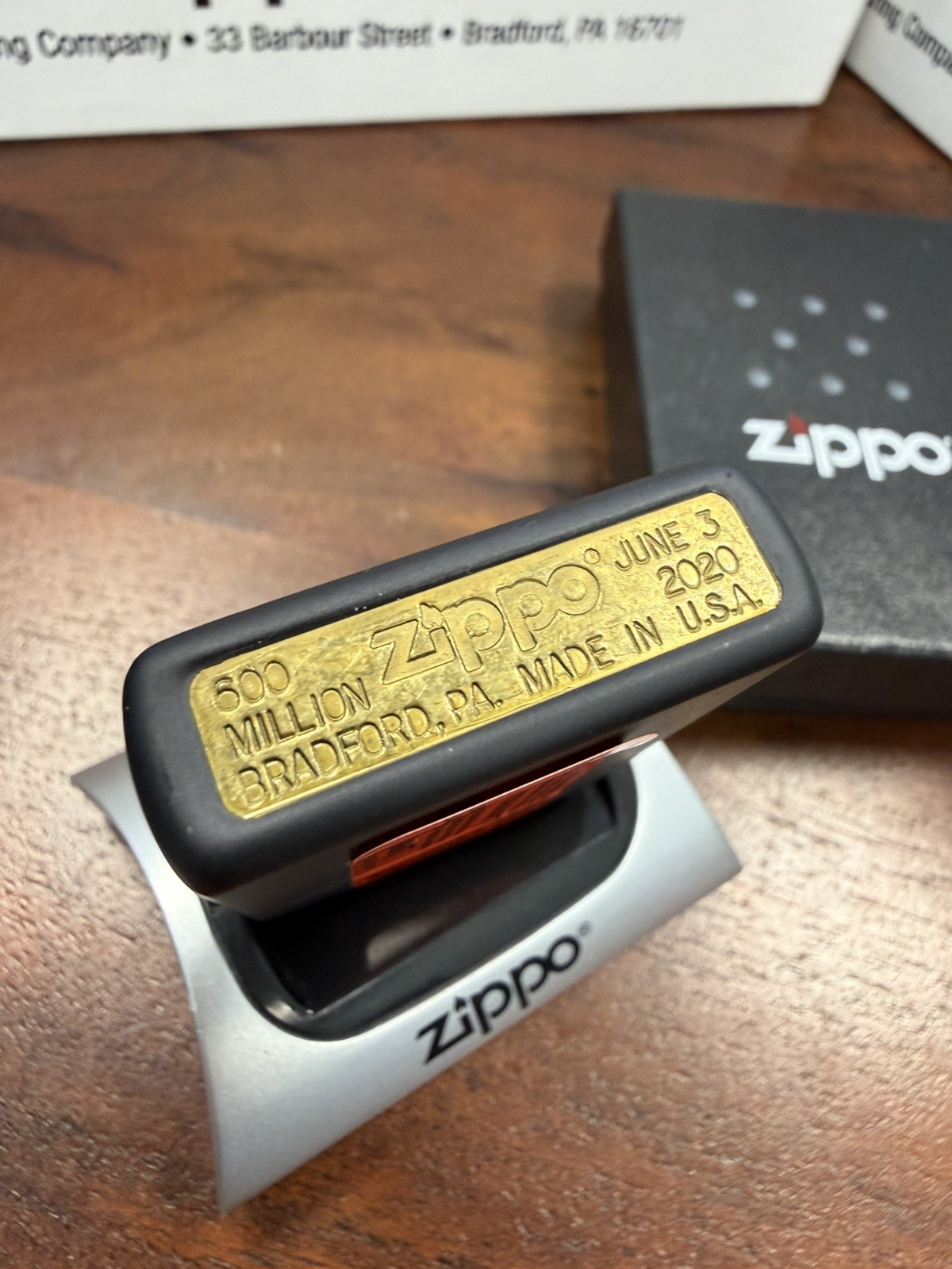 Zippo 600 MILLION BASE Lighter PINK FLOYD DARK SIDE OF MOON Black Matte NEW RARE