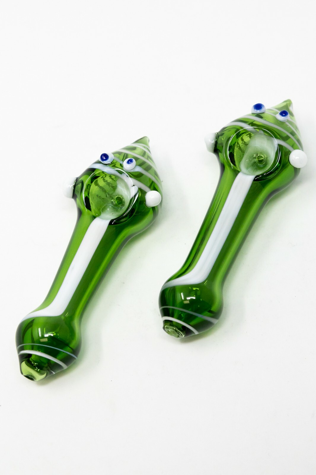 4″ Collectible Googly Eyes Green TOBACCO Glass Handmade Smoking Pipe – Fast Ship