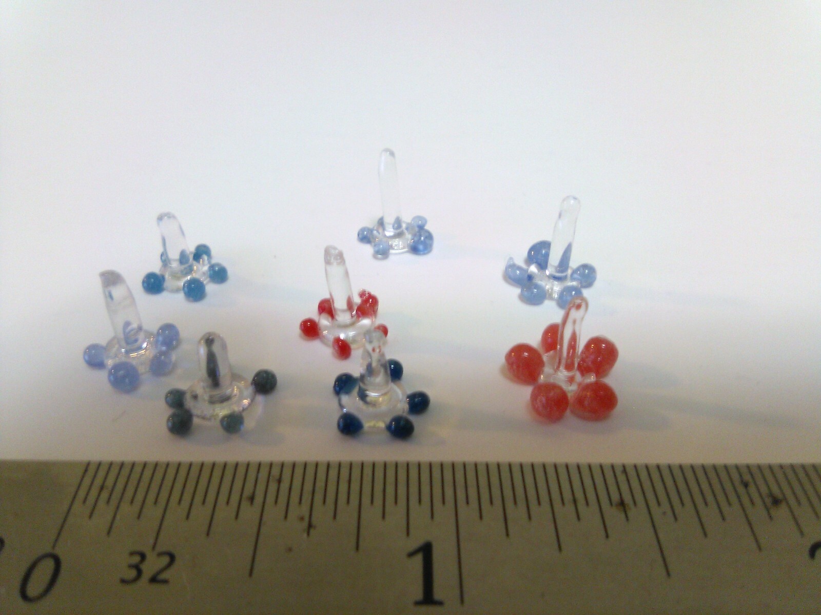10X Daisy Flower Style Pyrex Glass Screens Filter Hand Made 8-10mm Avg(10pc lot)