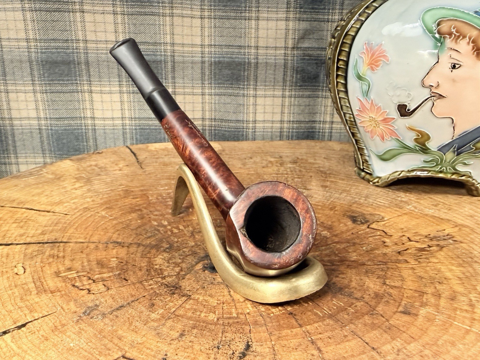 Handcarved Alexander Guy Dated 7-88 Briar Estate Tobacco Pipe