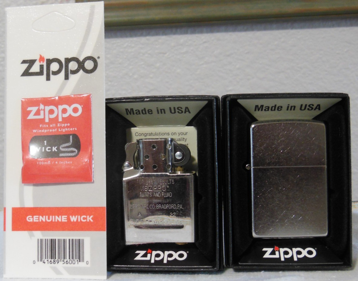 Zippo Lighter,plus zipo butan dual torch insert.1 wick