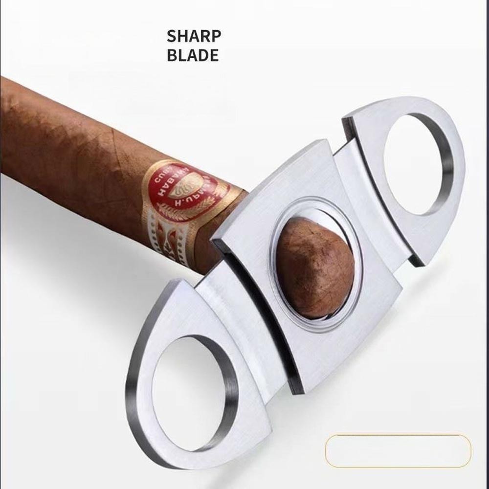 3 Pack Stainless Steel Cigar Cutter Sharp Double Blade Guillotine 22mm Opening