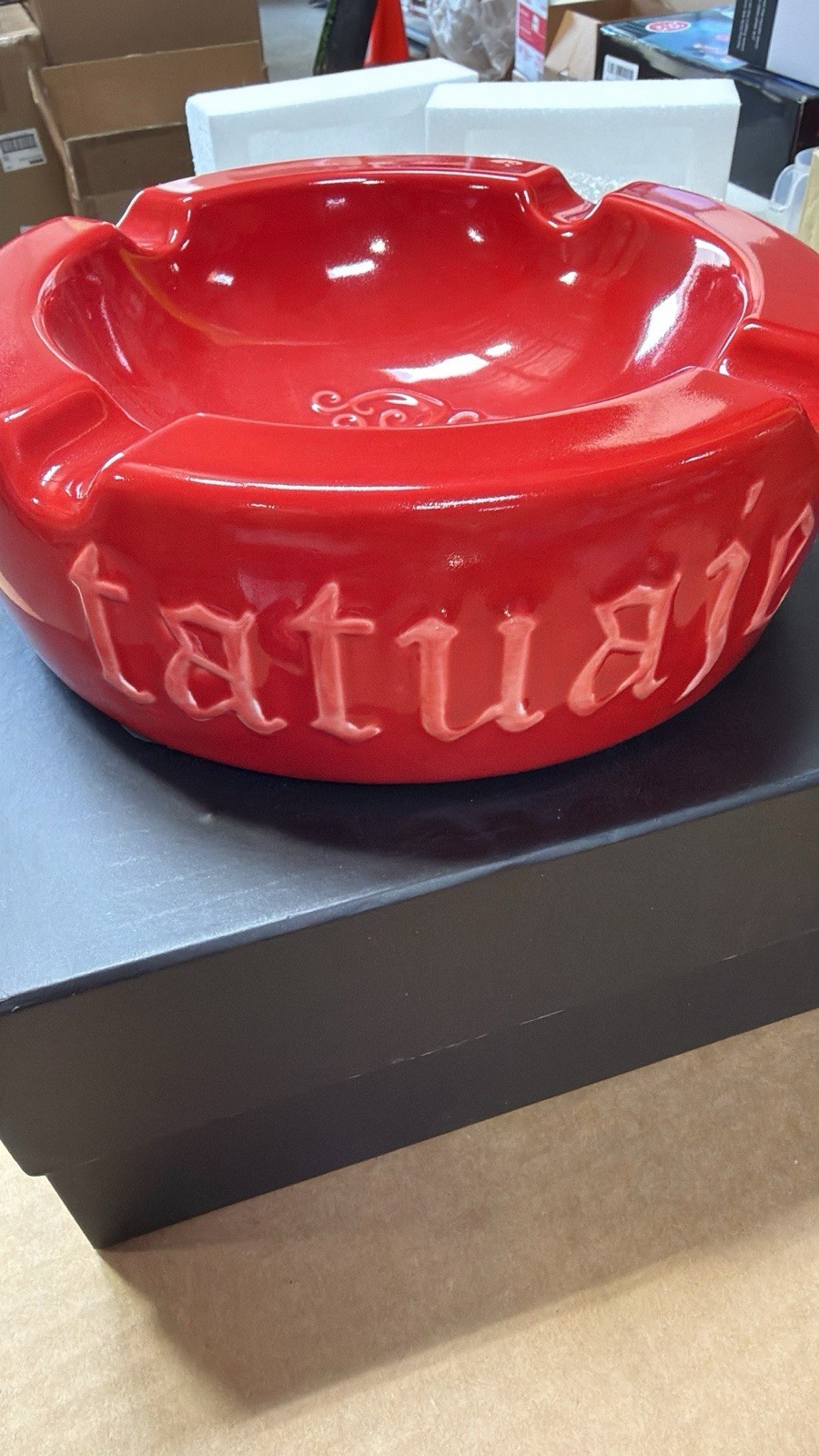 Tatuaje Cigars Tobacco Ashtray | Red | 4 Rests Cigar Ashtray Red