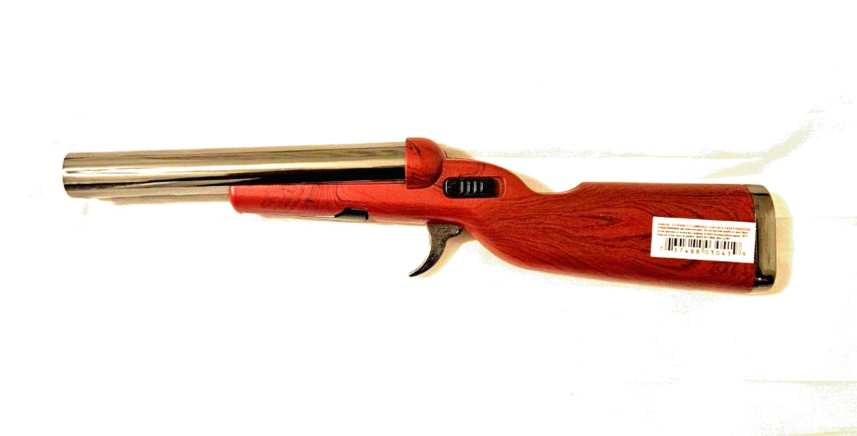 Double Barrel Shotgun Lighter 9 Inch Long Torch Super Strong Windproof Jet Flame