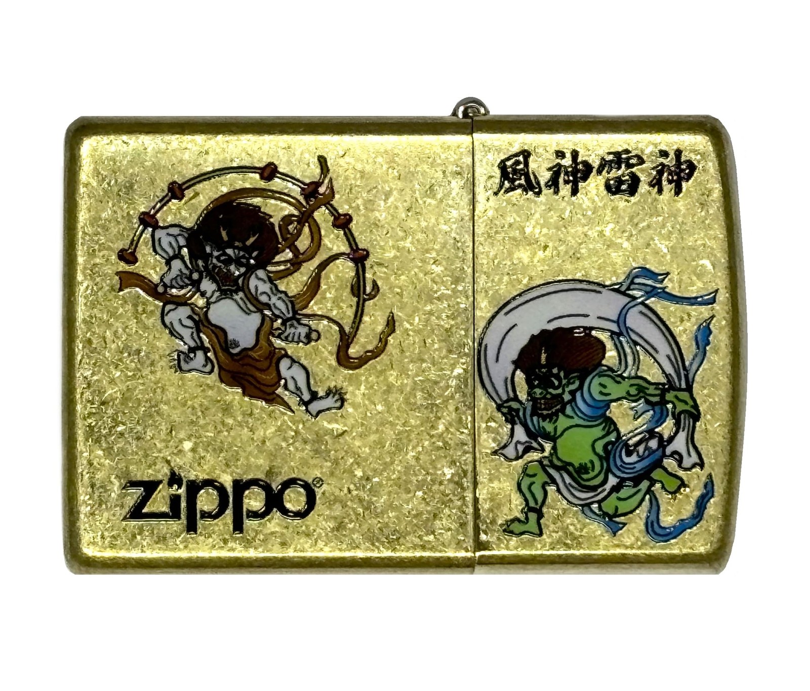 ZIPPO Fujin Raijin Wind God Thunder God Brass Oil Lighter