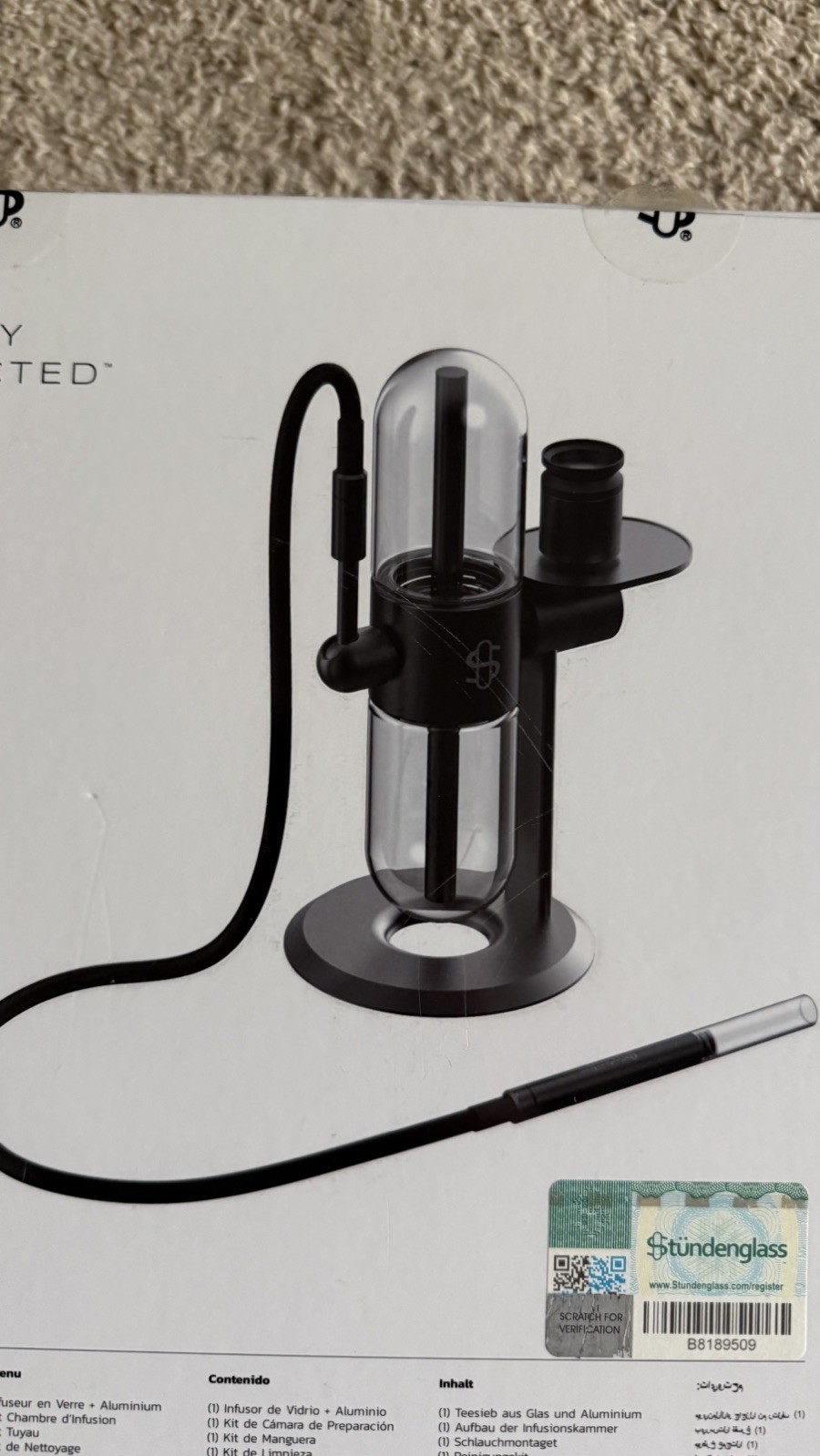 Stündenglass Gravity Infuser /open box/never used (Bong,Gravity Bong, Hookah)