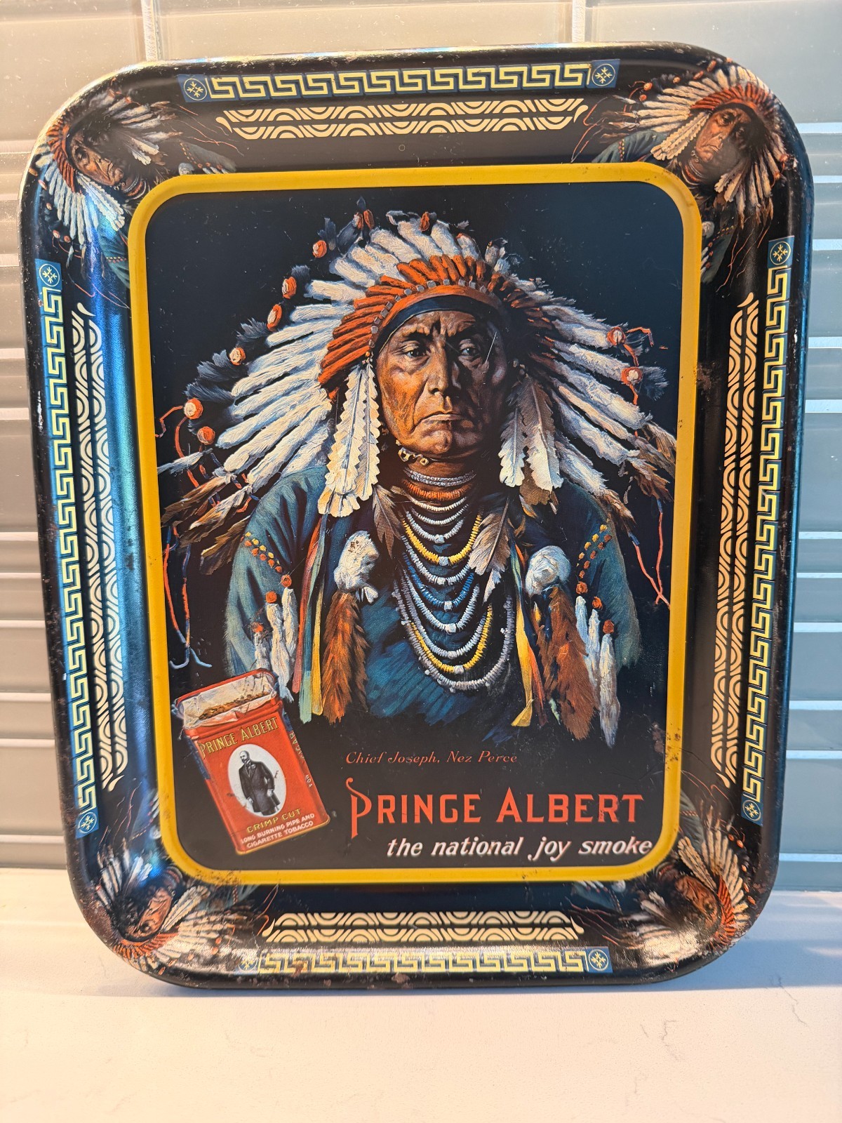 1983 Prince Albert Tobacco Chief Serving Tray