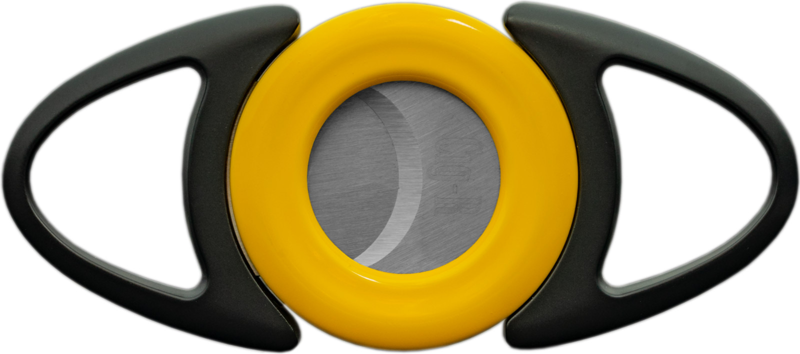 CIG-R BULL’S EYE XL CIGAR CUTTER 24 MM / YELLOW * NEW * EXTRA SHARP !!