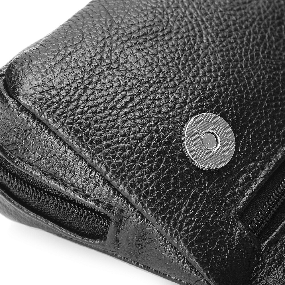 OLD FOX Tobacco Pouch PU Leather Bag for 2 Pipe Smoking Accessories Portable Bag