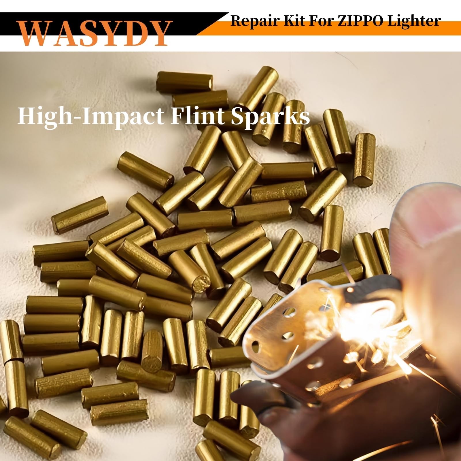 WASYDY Lighter Repair Kit,Flint Wick Set Compatible with Zippo Lighters,AntiE…