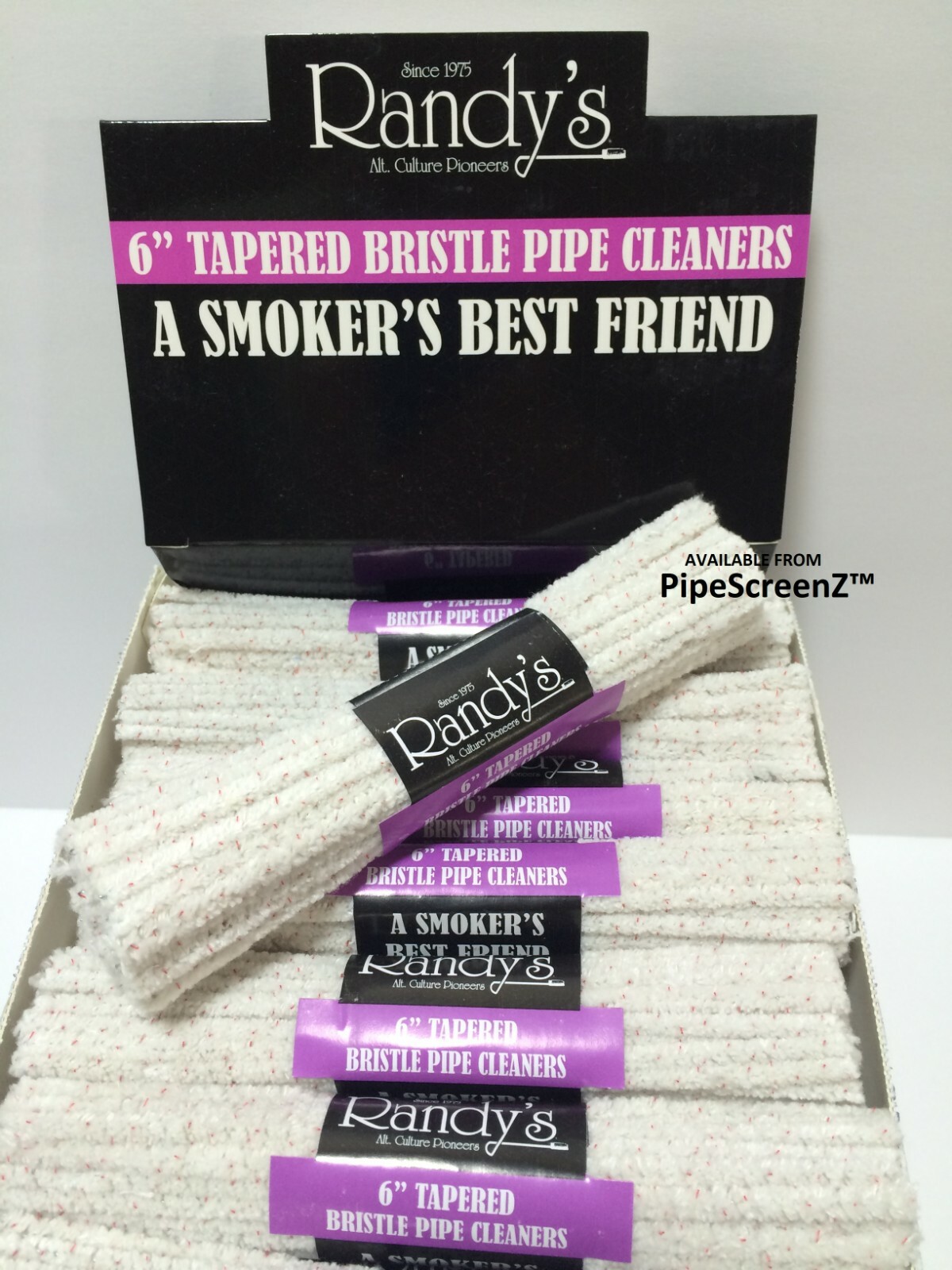 48 Bundles Randy’s Black Label Bristle Pipe Cleaners 44 per bundle/ 2112 total