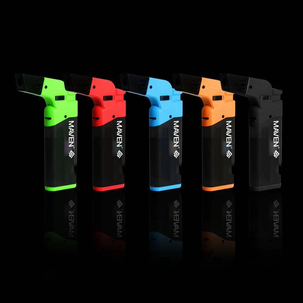 😎💥 2 X MAVEN POPPER MULTI PURPOSE TORCH LIGHTER ADJUSTABLE FLAME 🔥 LOT OF 2 ✨