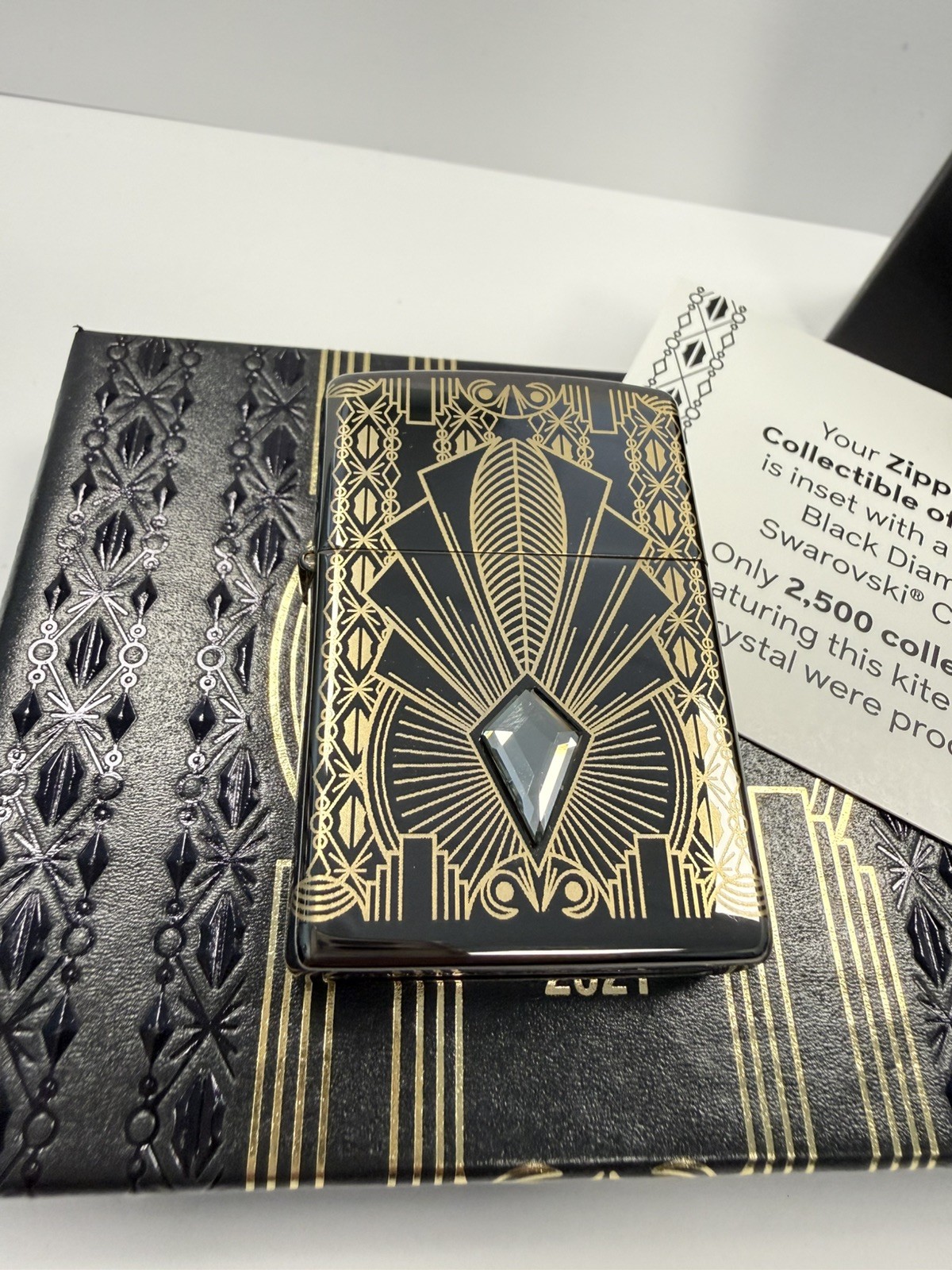 Zippo Lighter 100 Years Art Deco 2021 EU COTY Limited 2500 NEW & BOXED RARE