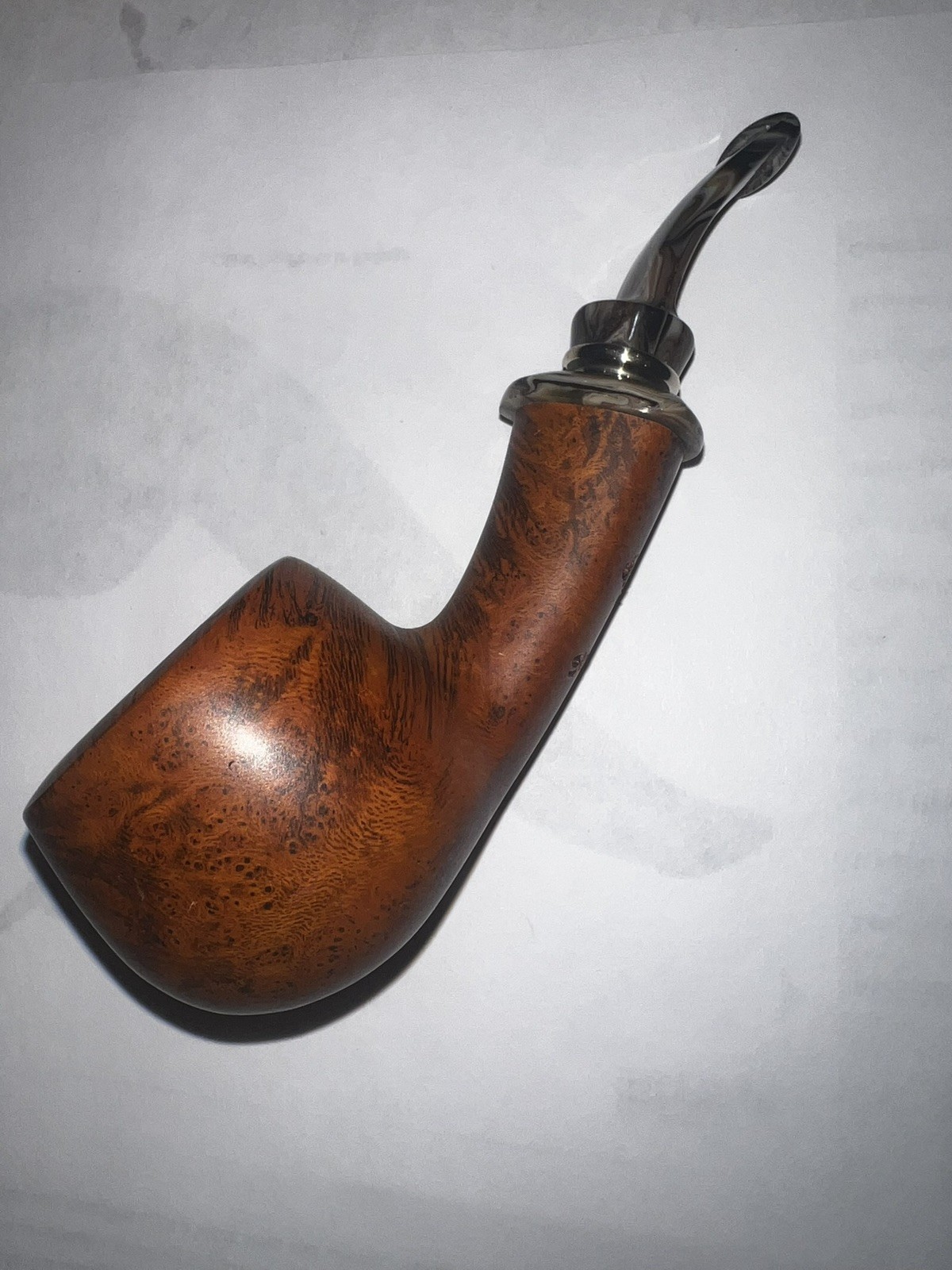 Neerup Structure Smooth Bent Pot (2) tobacco pipe new unsmoked