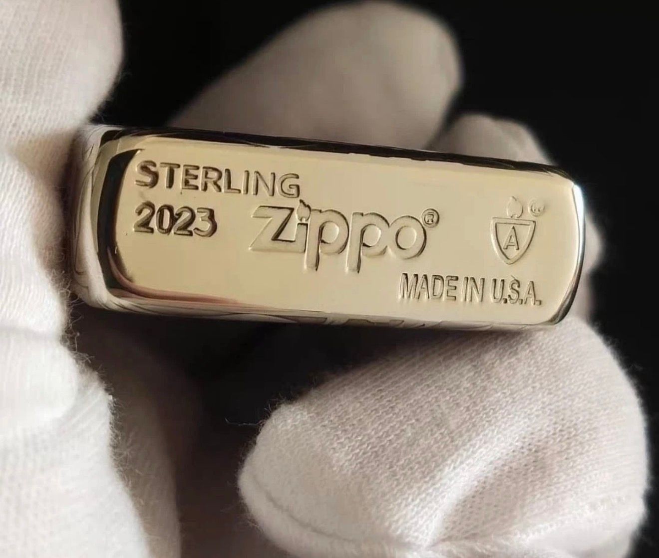 5 Sides Zippo Lighter Flower Leaves Silver New Box