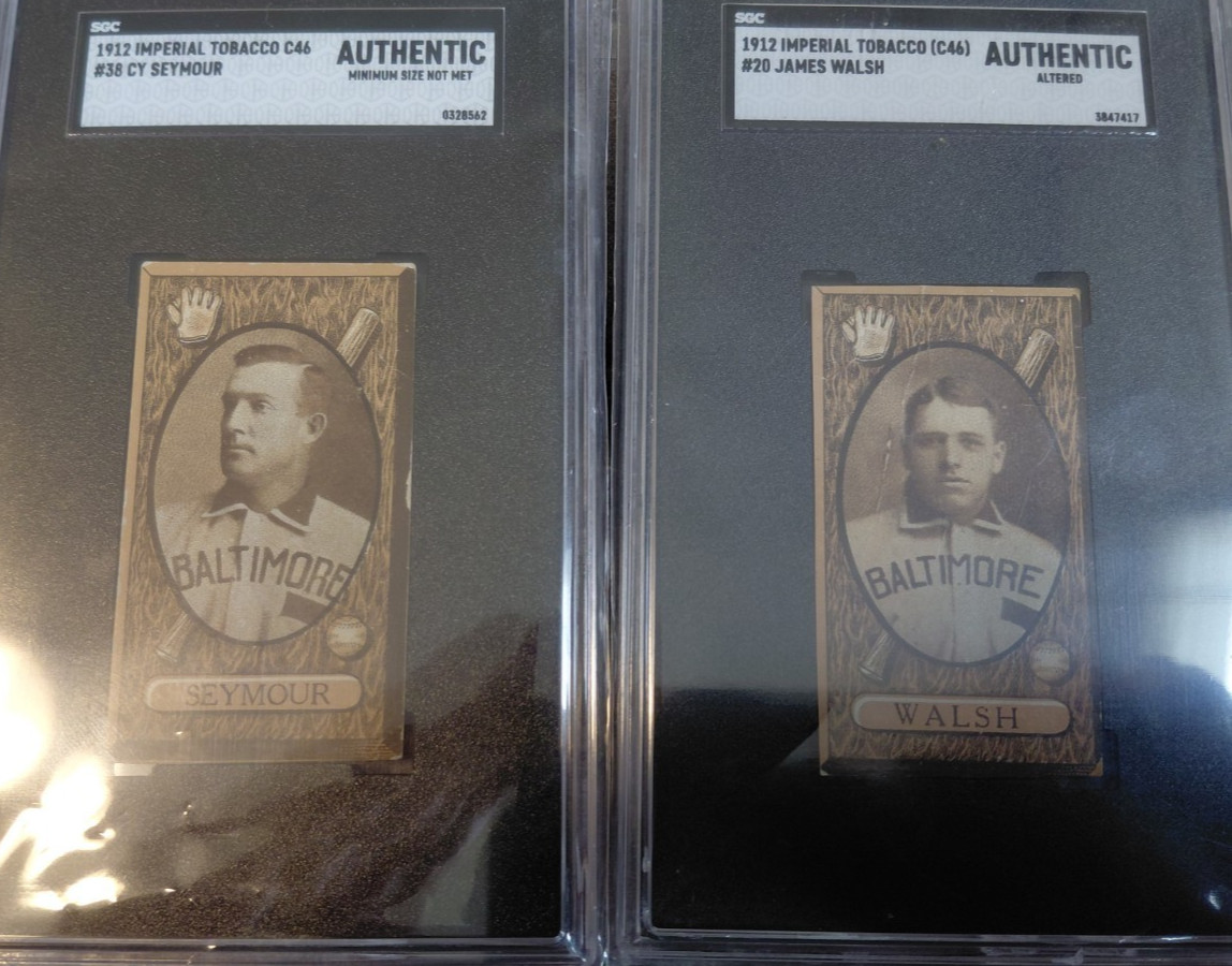 1912 C46 IMPERIAL TOBACCO COMPLETE RARE BALTIMORE TEAM SET SGC GRADED MAKEOFFER
